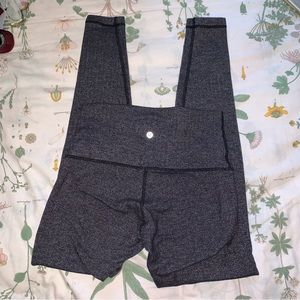 Lululemon wunder under heather grey high waisted legging
